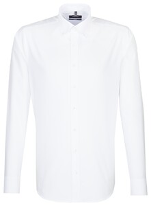 Seidensticker Button Down Uni Overhemd Wit