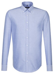 Seidensticker Button Down Uni Shirt Deep Intense Blue