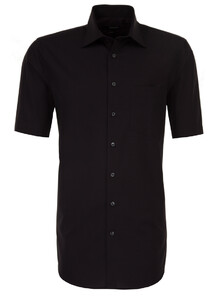 Seidensticker Chambray Basic Overhemd Zwart