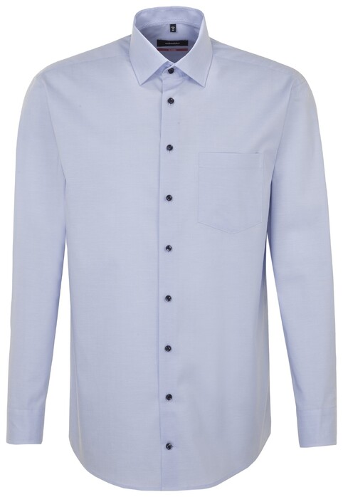 Seidensticker Chambray Business Kent Shirt Blue