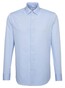 Seidensticker Chambray Uni Business Kent Shirt Deep Intense Blue