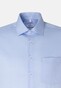 Seidensticker Chambray Uni Mouwlengte 7 Overhemd Sky Blue Melange