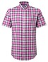 Seidensticker Check New Button-Down Non-Iron Cotton Twill Overhemd Roze
