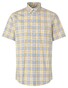 Seidensticker Check New Button-Down Non-Iron Cotton Twill Shirt Yellow