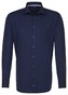 Seidensticker Comfort Business Shirt Dark Blue Extra Melange