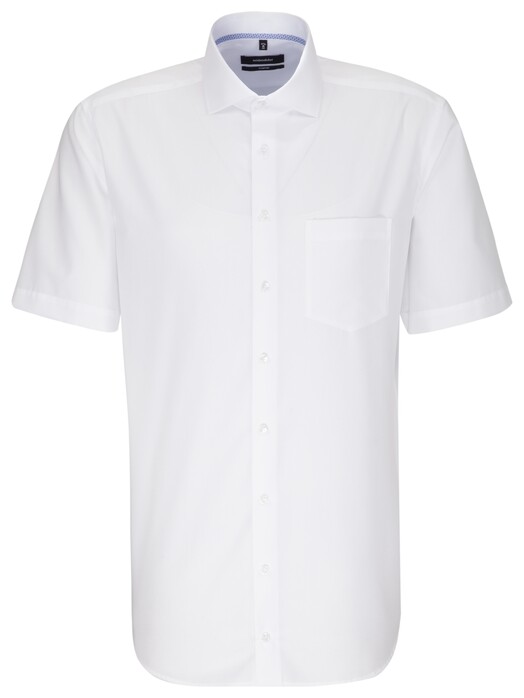 Seidensticker Comfort Korte Mouw Overhemd Wit