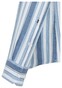 Seidensticker Cotton Linen Stripe Overhemd Pastel Blauw