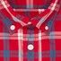 Seidensticker Cotton Twill Check New Button-Down Short Sleeve Shirt Red