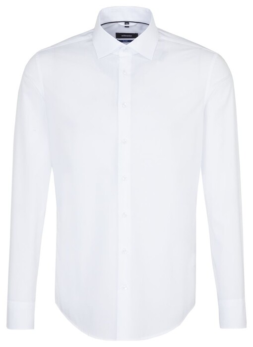 Seidensticker Cotton Uni Overhemd Wit