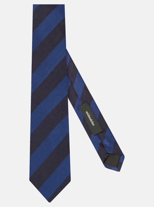 Seidensticker Diagonal Stripe Tie Dark Evening Blue