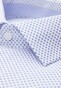 Seidensticker Dotted Poplin Business Kent Overhemd Intens Blauw