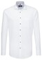 Seidensticker Faux Uni Comfort Overhemd Wit