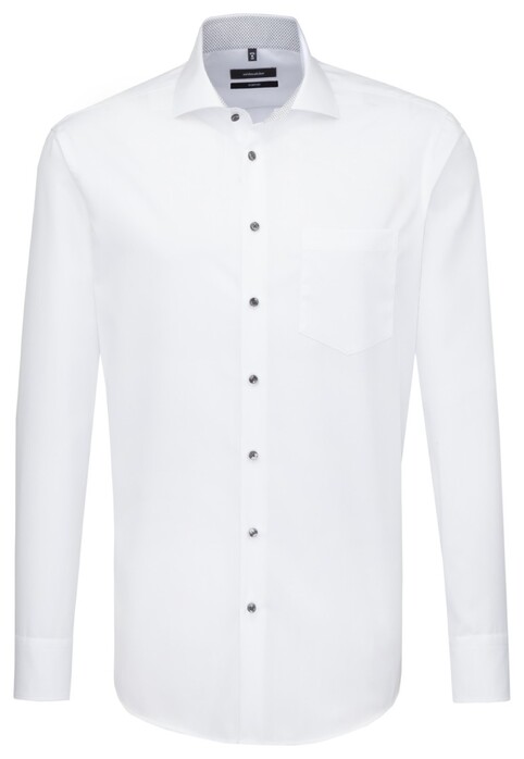 Seidensticker Faux Uni Comfort Shirt White