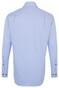 Seidensticker Faux Uni Spread Kent Overhemd Blauw