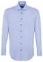 Seidensticker Faux Uni Spread Kent Shirt Blue