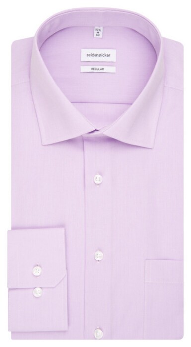 Seidensticker Fil à Fil Basic Shirt Lilac