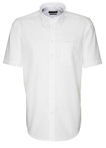 Seidensticker Fil à Fil Button-Down Shirt White