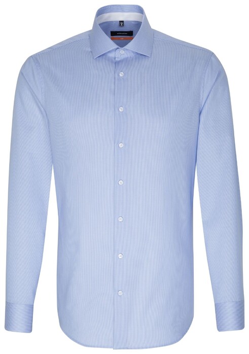 Seidensticker Fine Line Spread Kent Shirt Deep Intense Blue