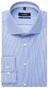 Seidensticker Fine Striped Spread Kent Overhemd Intens Blauw