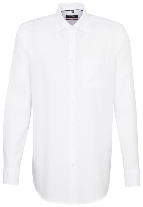 Seidensticker Fine Structure Faux Uni Shirt White