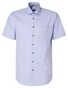 Seidensticker Fine Structure Uni Short Sleeve Shirt Light Blue