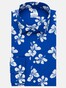 Seidensticker Floral Fantasy Poplin Overhemd Sky Blue Melange