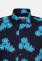 Seidensticker Floral Leaf Fantasy Shirt Turquoise