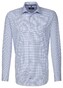 Seidensticker Kent Comfort Check Overhemd Aqua Blue