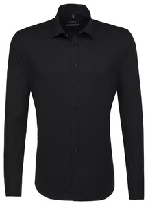 Seidensticker Kent Faux-Uni Shirt Black