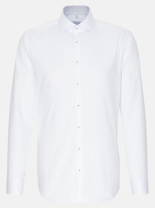 Seidensticker Light Spread Kent Twill Shirt White