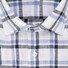 Seidensticker Linen Duo Check New Kent Shirt Light Blue-Navy
