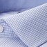 Seidensticker Mini Check Business Kent Overhemd Blauw