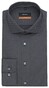 Seidensticker Mini Dot Spread Kent Overhemd Zwart Melange