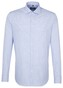 Seidensticker Mini Dotted Spread Kent Shirt Blue