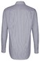 Seidensticker Mini Stripe Kent Shirt Navy Blue