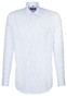 Seidensticker Modern Stripe Kent Shirt Aqua Blue