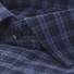 Seidensticker Multi Check Kent Overhemd Donker Blauw Melange