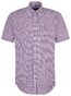Seidensticker Multi Check Short Sleeve Shirt Lilac