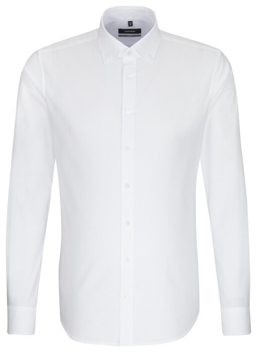 Seidensticker New Button Down Uni Overhemd Wit