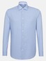 Seidensticker Non Iron Spread Kent Overhemd Blauw