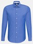 Seidensticker Non Iron Spread Kent Overhemd Sky Blue Melange
