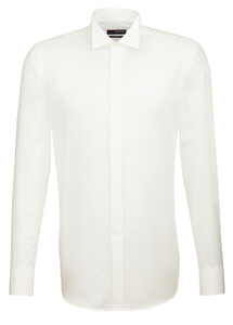 Seidensticker Party Wing Collar Shirt Off White