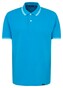 Seidensticker Piqué Short Sleeve Tipped Poloshirt Turquoise
