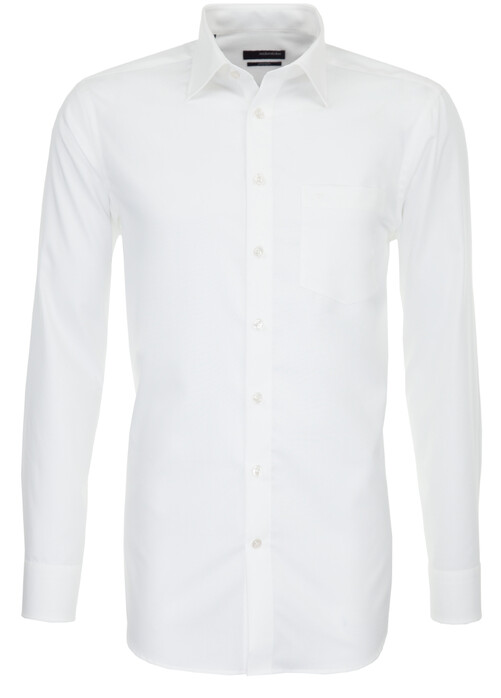 Seidensticker Poplin Basic Overhemd Off White