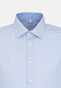 Seidensticker Poplin Business Kent Check Shirt Blue