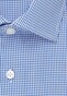 Seidensticker Poplin Business Kent Mini Check Shirt Navy Blue