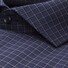 Seidensticker Poplin Check Spread Kent Overhemd Donker Blauw Melange