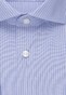 Seidensticker Poplin Duo Stripe Overhemd Intens Blauw