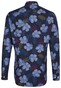 Seidensticker Poplin Floral Button Down Shirt Navy