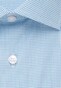 Seidensticker Poplin Micro Check Overhemd Turquoise